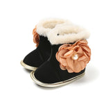 Floral Pearl Winter Baby Boots - Little Wanders