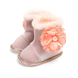 Floral Pearl Winter Baby Boots - Little Wanders