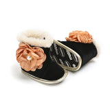 Floral Pearl Winter Baby Boots - Little Wanders