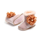 Floral Pearl Winter Baby Boots - Little Wanders