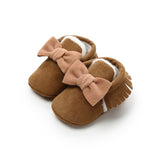 Mini Bow Baby Moccasin