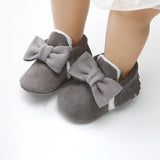 Mini Bow Baby Moccasin