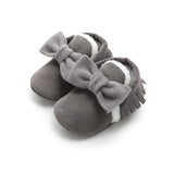 Mini Bow Baby Moccasin