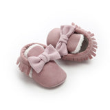 Mini Bow Baby Moccasin