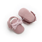 Mini Bow Baby Moccasin