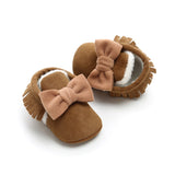 Mini Bow Baby Moccasin