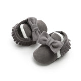 Mini Bow Baby Moccasin