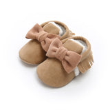 Mini Bow Baby Moccasin