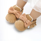 Mini Bow Baby Moccasin