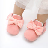 Mini Bow Baby Moccasin